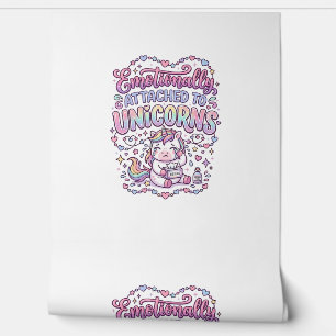 Papel Pintado Unicornio Emocionalmente Apegado a Unicornios Orig
