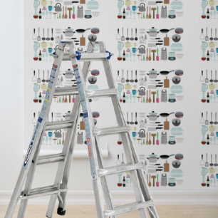Papel Pintado Utensilios de cocina con papel de escritorio Peel 