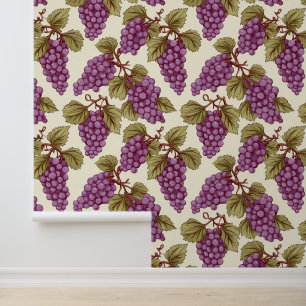 Papel Pintado Uvas de uva de baldosas secas