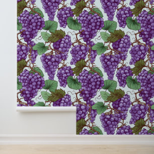 Papel Pintado Uvas de uva de baldosas secas