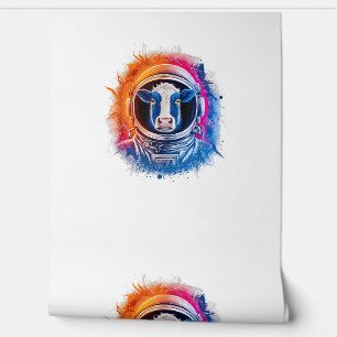 Papel Pintado Vacas Hombres Mujeres Vaca Colorido Astronauta Esp