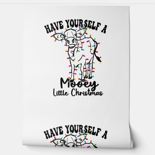 Papel Pintado Vacas Y Nieve Se Tienen A Sí Mismas Un Pequeño Nav (Desenrollar)