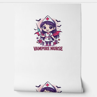 Papel Pintado Vampire Nurse Shirt � Funny Halloween Medical Work