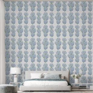 Papel Pintado Varas de Tiza Azules en un 