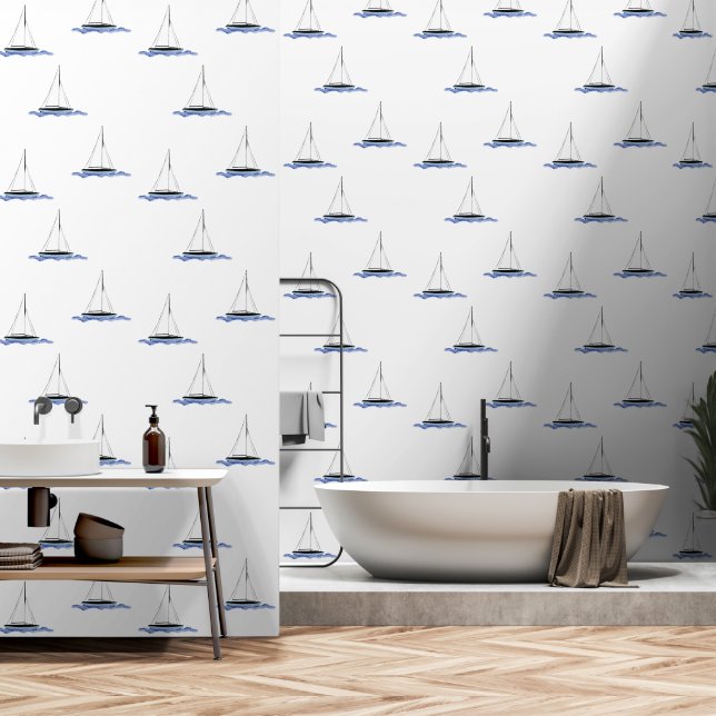 Papel Pintado Veleros (Baño)