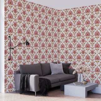 Papel Pintado Velvet Blossom Retreat | Floral Airbnb Romántico