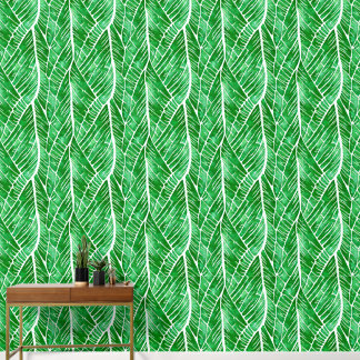 Papel Pintado Vena de hoja variada selva coloración abstracta de