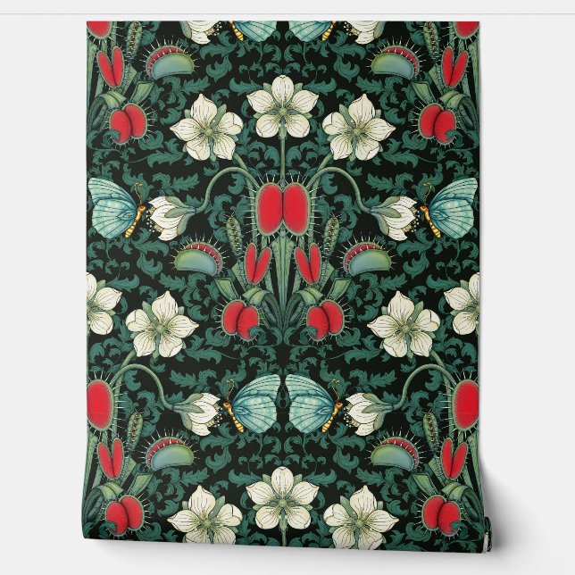 Papel Pintado Venus Flytrampa y mariposa (Desenrollar)