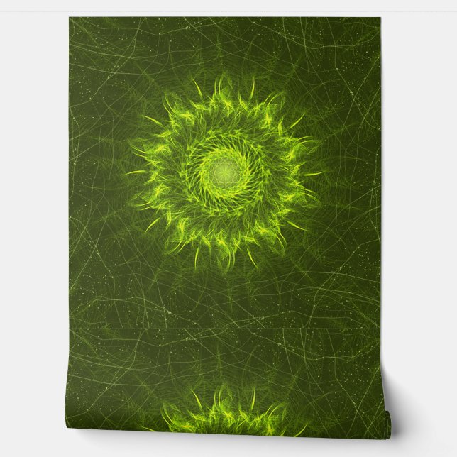 Papel Pintado Verdant Pulse – The Bloom of Energy (Desenrollar)