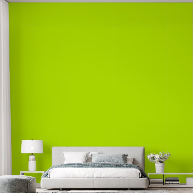 Papel Pintado Verde amarillo fluorescente (Dormitorio)