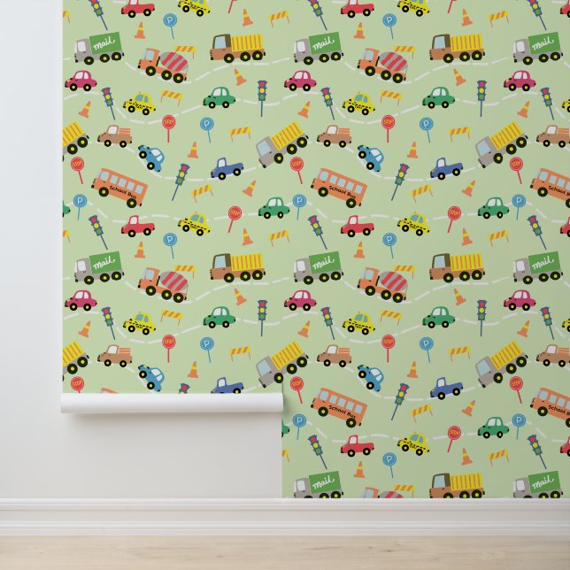 Papel Pintado Verde de transporte (Solicitud)