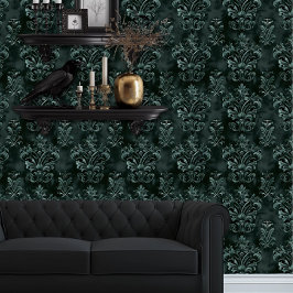 Papel Pintado Verde esmeralda decorativo de Whimsigoth