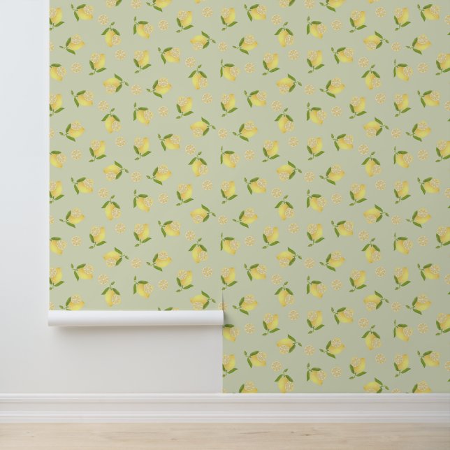 Papel Pintado Verde Limón (Solicitud)