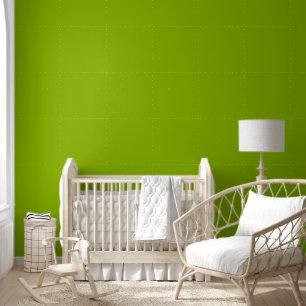 Papel Pintado Verde manzana elegante de color sólido de moda E