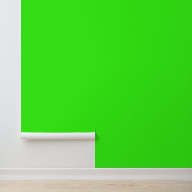 Papel Pintado Verde Neon Fluorescente Simple Moderno (Solicitud)