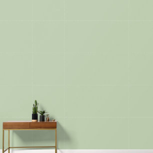 Papel Pintado Verde Salvia Minimalista