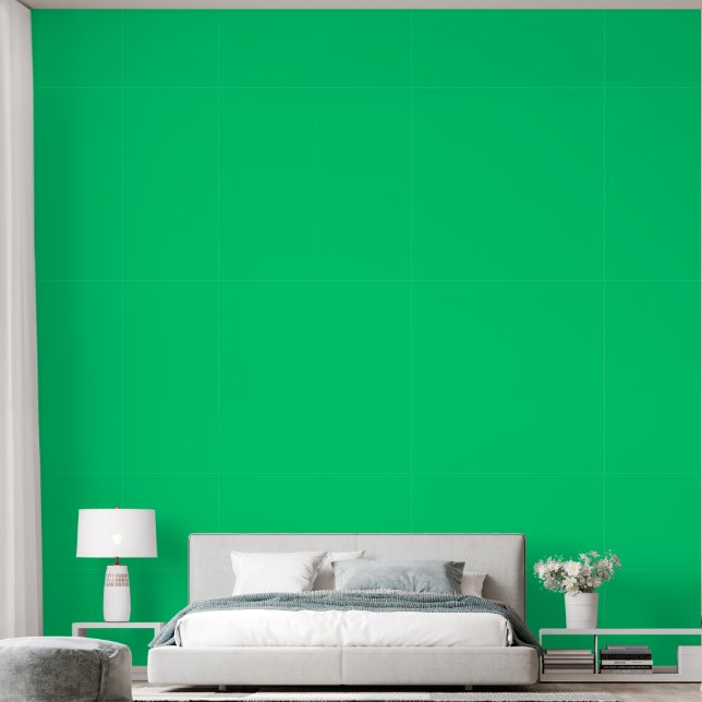 Papel Pintado Verde sólido liso (Dormitorio)