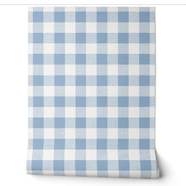 Papel Pintado Verdes Azules Modernos Cuadros de Gingham 