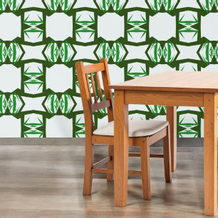 Papel Pintado Verdor geométrico