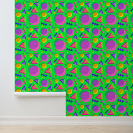 Papel Pintado Vibraciones Neón Retro
