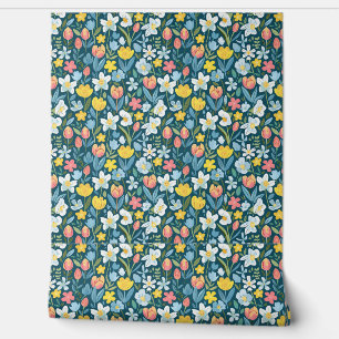 Papel Pintado Vibrant Floral Medley