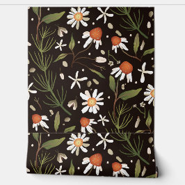 Papel Pintado Vibrant Jungle Flowers–Colorful Tropical Botanical