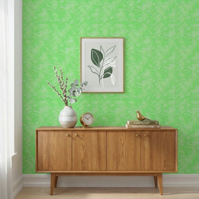 Papel Pintado Vibrant Lime Green Abstract Camo Pattern Wallpaper (Subido por el creador)