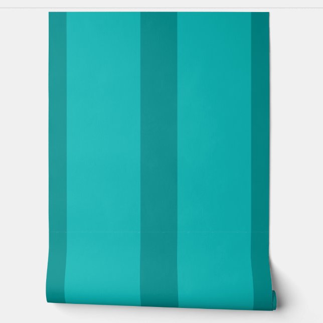 Papel Pintado Vibrant Robin Egg Blue Shades in stripes (Desenrollar)