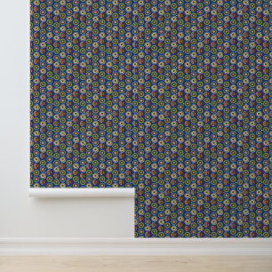 Papel Pintado Vibrante arte cultural artesanal de la impresión a