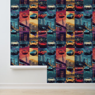 Papel Pintado Vibrante fondo de pantalla de coche deportivo para