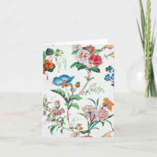 Papel pintado victoriano floral de flores silvestr
