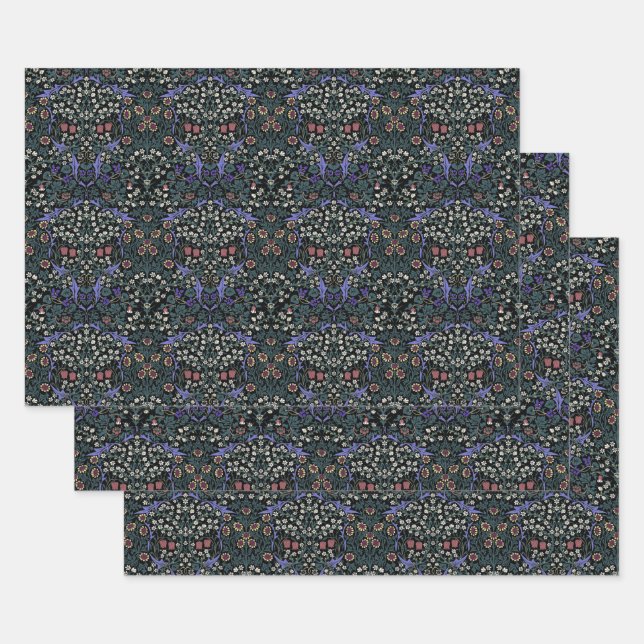 Papel pintado victoriano William Morris Blackthorn (Set)