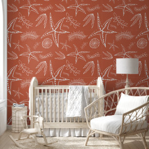 Papel Pintado Vida marina de la mano dibujada