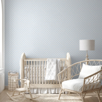 Papel Pintado Vigas azules en un patrón gráfico blanco