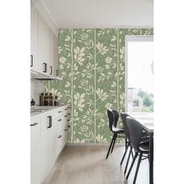 Papel Pintado Vines of Quiet Joy XL botanical silhouette green