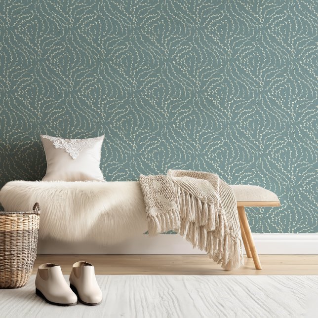 Papel Pintado Viñetas onduladas con boquilla / azul delgado (Subido por el creador)