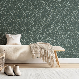 Papel Pintado Viñetas onduladas con esquisto / verde río rocoso
