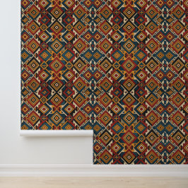Papel Pintado Vinilo Texturizado con Patrón Tribal del Patrimoni