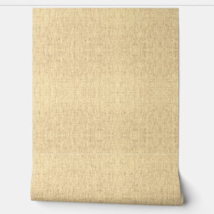 Papel Pintado Vinilo Texturizado de Lino Amarillo 