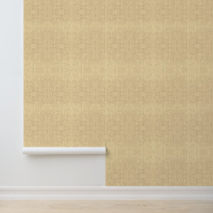 Papel Pintado Vinilo Texturizado de Lino Amarillo