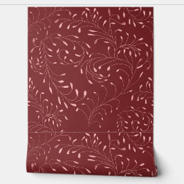 Papel Pintado Vinos rosas y nevados en rojo