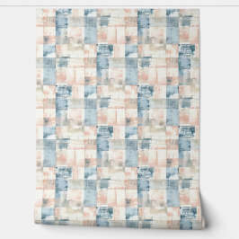 Papel Pintado Vintage Blue & Blush Painterly