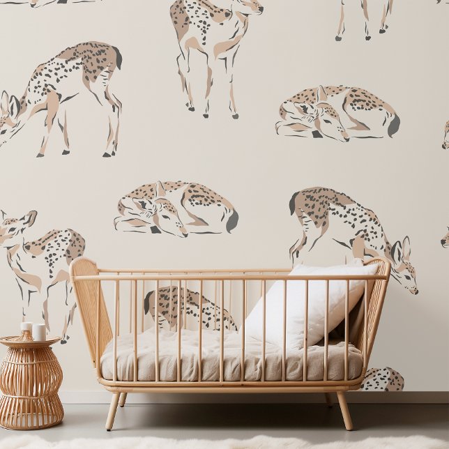 Papel Pintado Vintage Deer Beige (Subido por el creador)