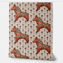 Vintage Escandinavia Folk Art Dala Horse