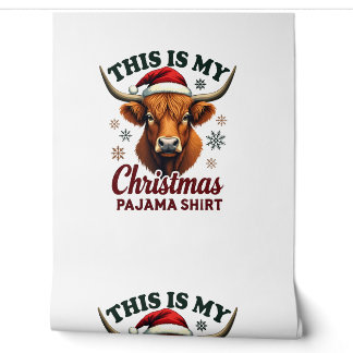 Papel Pintado Vintage Esta Es Mi Camiseta De Navidad De Pijama H