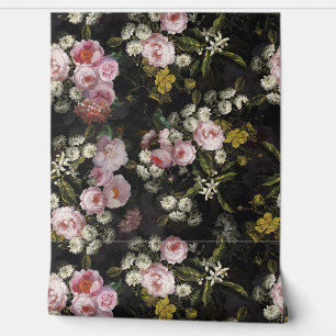 Papel Pintado Vintage flamenco Noche oscura Romanticismo Fondo d