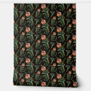 Papel Pintado Vintage Floral Wallpaper - Diseño Rosa clásico par