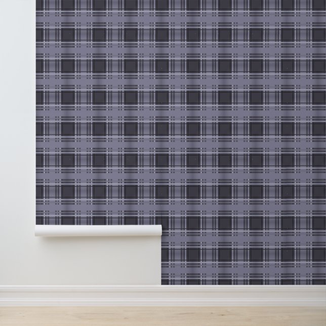 Papel Pintado Vintage Grays Plaid Tartan (Solicitud)