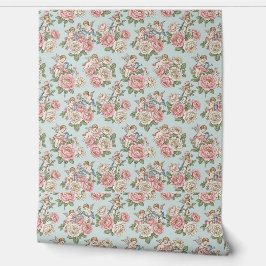 Papel Pintado Vintage Rococo Revival Rose Garden Romantic