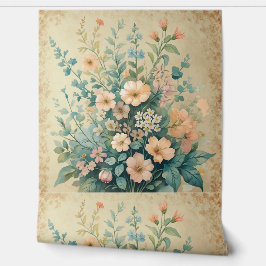 Papel Pintado Vintage Rubor Floral Peat and Stick
